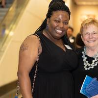 V'Lecea and Chick Blue at the reception